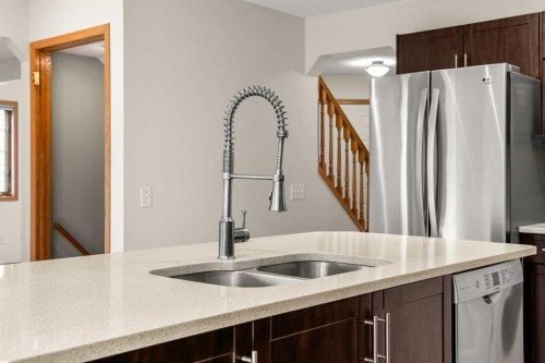 115 Macewan Park Circle, Calgary, AB - Indoor Photo Showing Kitchen With Double Sink