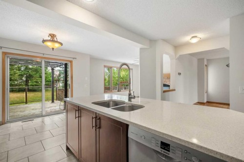115 Macewan Park Circle, Calgary, AB - Indoor Photo Showing Kitchen With Double Sink