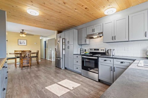 113 Spring Haven Court Se, Airdrie, AB - Indoor Photo Showing Kitchen With Stainless Steel Kitchen With Upgraded Kitchen