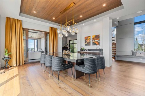 315 Aspen Ridge Place Sw, Calgary, AB - Indoor Photo Showing Dining Room