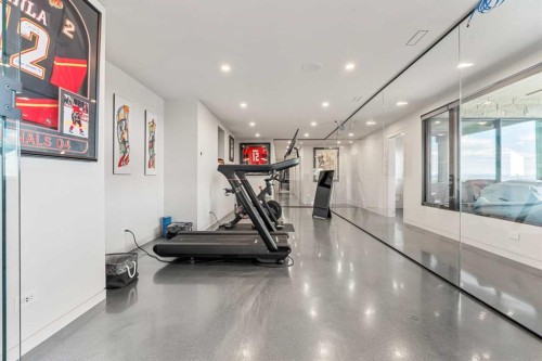 315 Aspen Ridge Place Sw, Calgary, AB - Indoor Photo Showing Gym Room