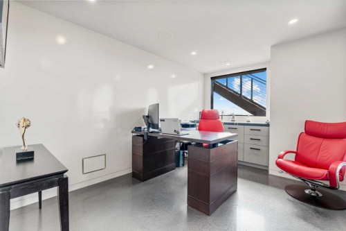 315 Aspen Ridge Place Sw, Calgary, AB - Indoor Photo Showing Office