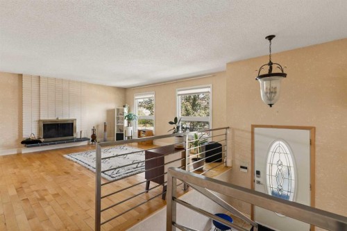 1824 Lake Bonavista Drive Se, Calgary, AB - Indoor With Fireplace