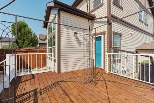 1037 New Brighton Park Se, Calgary, AB - Outdoor With Deck Patio Veranda With Exterior