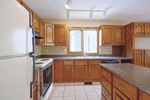 52 Edgeland Road Nw, Calgary, AB - Indoor Photo Showing Kitchen With Double Sink