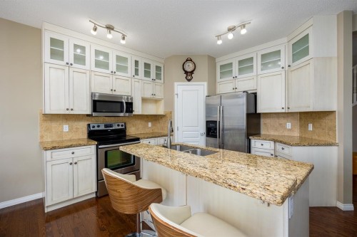 462 Williamstown Green Nw, Airdrie, AB - Indoor Photo Showing Kitchen With Stainless Steel Kitchen With Upgraded Kitchen