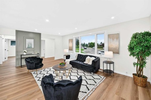 545 Madeira Drive Ne, Calgary, AB - Indoor Photo Showing Living Room