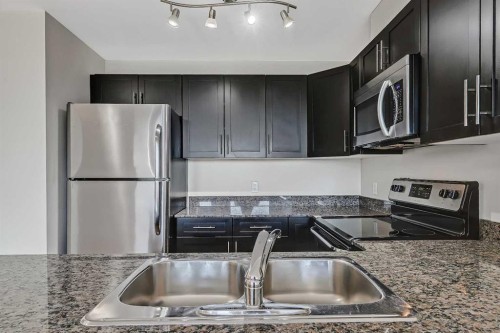 514-955 Mcpherson Road Ne, Calgary, AB - Indoor Photo Showing Kitchen With Double Sink With Upgraded Kitchen