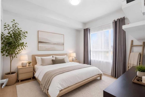 3108-20295 Seton Way Se, Calgary, AB - Indoor Photo Showing Bedroom