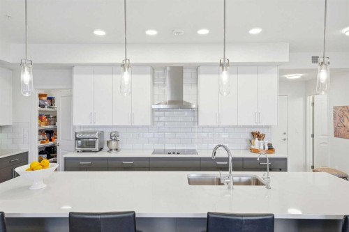 3108-20295 Seton Way Se, Calgary, AB - Indoor Photo Showing Kitchen With Double Sink With Upgraded Kitchen