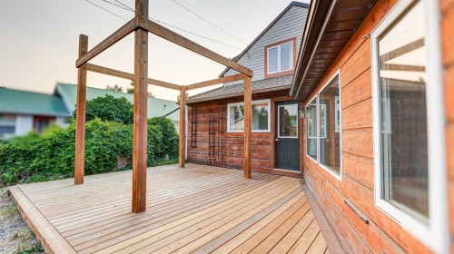 335 50 Avenue West, Claresholm, AB - Outdoor With Deck Patio Veranda With Exterior