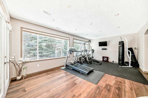40 Cougar Ridge Heights Sw, Calgary, AB - Indoor Photo Showing Gym Room