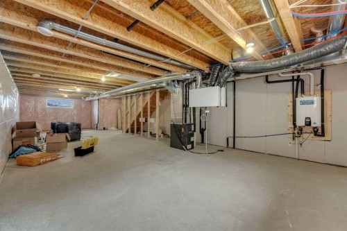 97 Corner Glen Way Ne, Calgary, AB - Indoor Photo Showing Basement