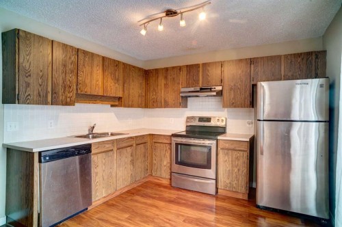 30-380 Bermuda Drive Nw, Calgary, AB - Indoor Photo Showing Kitchen With Double Sink