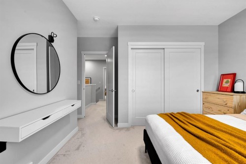426 Shawnee Square Sw, Calgary, AB - Indoor Photo Showing Bedroom