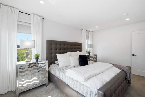 108 Na'A Heights Sw, Calgary, AB - Indoor Photo Showing Bedroom