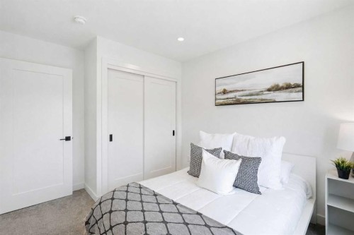 108 Na'A Heights Sw, Calgary, AB - Indoor Photo Showing Bedroom