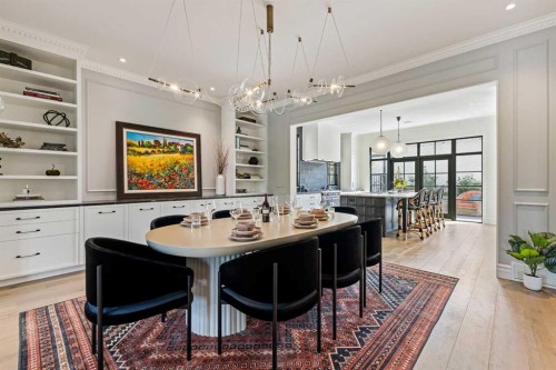 82 Valour Circle Sw, Calgary, AB - Indoor Photo Showing Dining Room