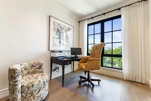 82 Valour Circle Sw, Calgary, AB - Indoor Photo Showing Office