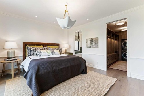 82 Valour Circle Sw, Calgary, AB - Indoor Photo Showing Bedroom