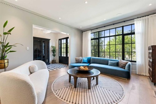 82 Valour Circle Sw, Calgary, AB - Indoor Photo Showing Living Room