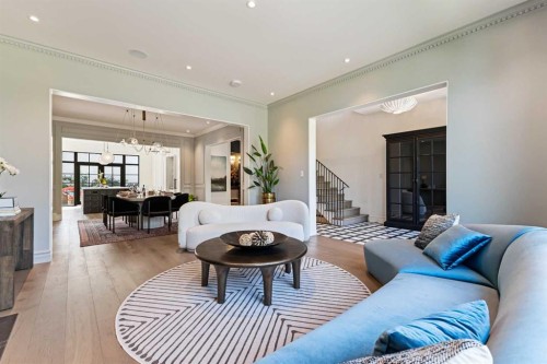 82 Valour Circle Sw, Calgary, AB - Indoor Photo Showing Living Room