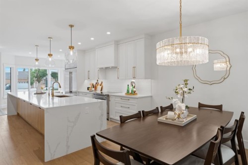 12 Prominence Point Sw, Calgary, AB - Indoor Photo Showing Dining Room