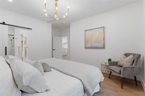 12 Prominence Point Sw, Calgary, AB - Indoor Photo Showing Bedroom