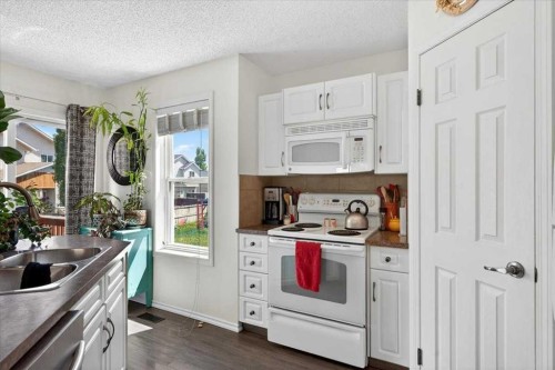 194 Everoak Gardens Sw, Calgary, AB - Indoor Photo Showing Kitchen With Double Sink