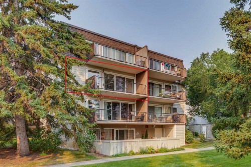 204-328 Cedar Crescent Sw, Calgary, AB - Outdoor With Balcony