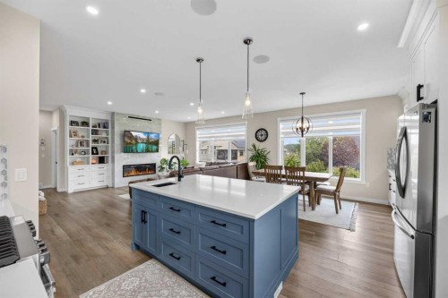 13 Keown Close, Olds, AB - Indoor Photo Showing Kitchen With Upgraded Kitchen