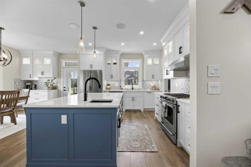 13 Keown Close, Olds, AB - Indoor Photo Showing Kitchen With Upgraded Kitchen
