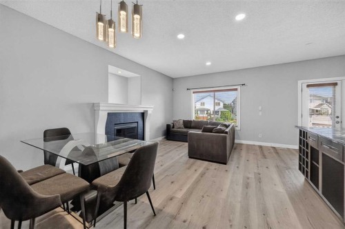 168 Covepark Rise Ne, Calgary, AB - Indoor With Fireplace
