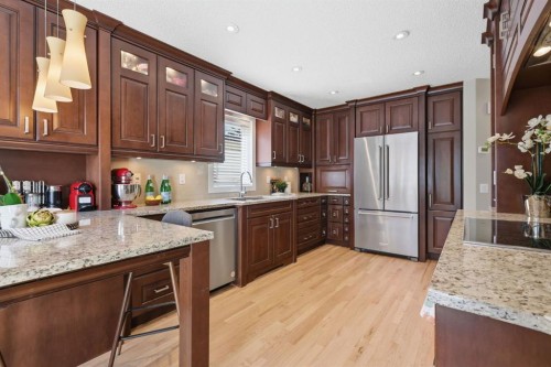 135 Douglas Woods Hill Se, Calgary, AB - Indoor Photo Showing Kitchen With Upgraded Kitchen