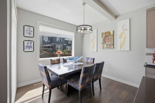 52 Sunrise Way, Cochrane, AB - Indoor Photo Showing Dining Room