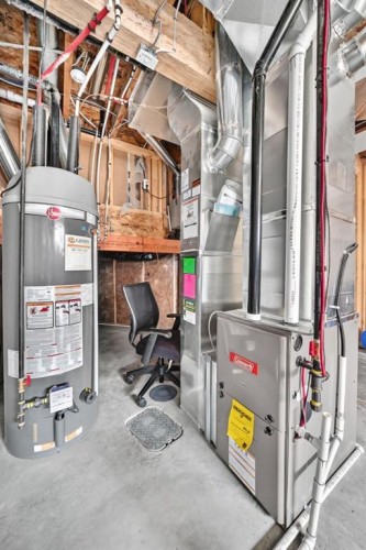 122 Cityside Way Ne, Calgary, AB - Indoor Photo Showing Basement