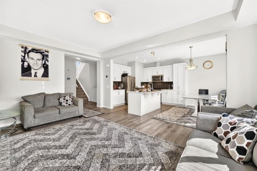 122 Cityside Way Ne, Calgary, AB - Indoor Photo Showing Living Room
