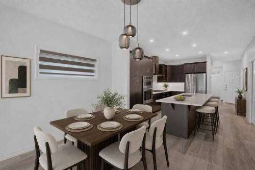 358 Marina Cove Se, Calgary, AB - Indoor Photo Showing Dining Room