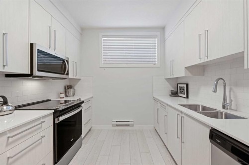 9941 Huxbury Drive Ne, Calgary, AB - Indoor Photo Showing Kitchen With Stainless Steel Kitchen With Double Sink With Upgraded Kitchen