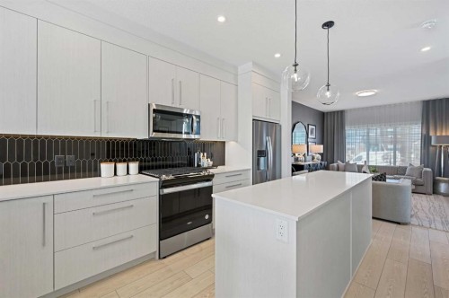 9941 Huxbury Drive Ne, Calgary, AB - Indoor Photo Showing Kitchen With Upgraded Kitchen