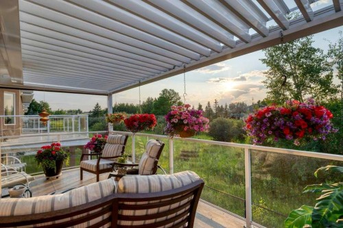 61 River Heights View, Cochrane, AB - Outdoor With Deck Patio Veranda With Exterior
