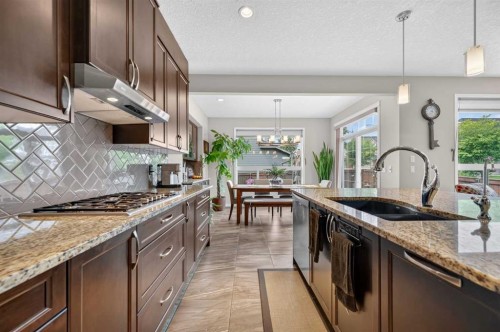 131 Cranarch Crescent Se, Calgary, AB - Indoor Photo Showing Kitchen With Double Sink With Upgraded Kitchen