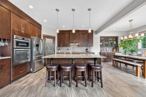 131 Cranarch Crescent Se, Calgary, AB - Indoor Photo Showing Kitchen With Stainless Steel Kitchen With Upgraded Kitchen