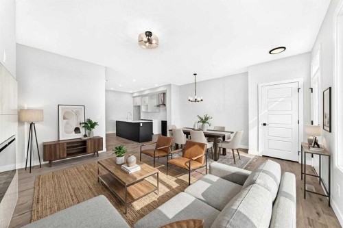 186 Lanark Gate Se, Airdrie, AB - Indoor Photo Showing Living Room