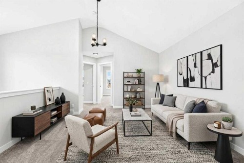 186 Lanark Gate Se, Airdrie, AB - Indoor Photo Showing Living Room