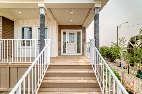186 Lanark Gate Se, Airdrie, AB - Outdoor With Deck Patio Veranda With Exterior
