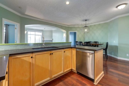 302-59 22 Avenue Sw, Calgary, AB - Indoor Photo Showing Kitchen With Double Sink