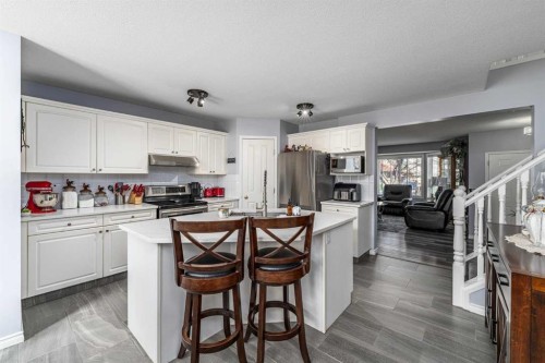 176 Chaparral Ridge Circle Se, Calgary, AB - Indoor Photo Showing Kitchen With Double Sink