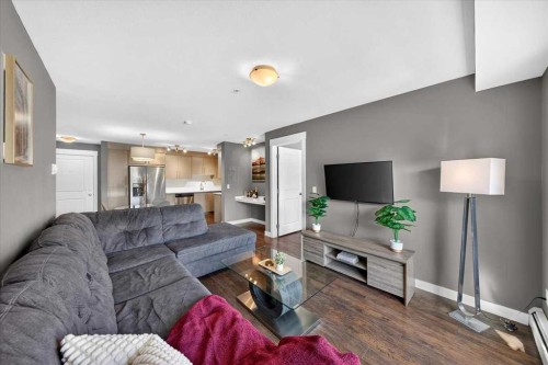 4203-302 Skyview Ranch Drive Ne, Calgary, AB - Indoor Photo Showing Living Room