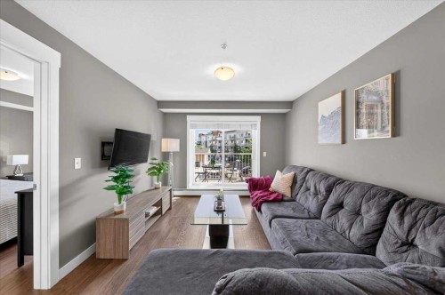 4203-302 Skyview Ranch Drive Ne, Calgary, AB - Indoor Photo Showing Living Room